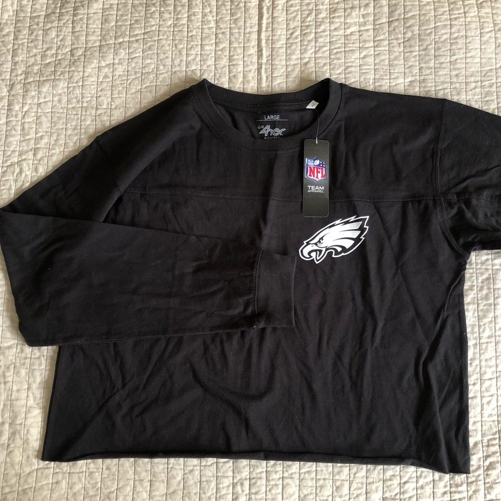 BRAND NEW PHILADELPHIA EAGLES LONG SLEEVE CROP TOP